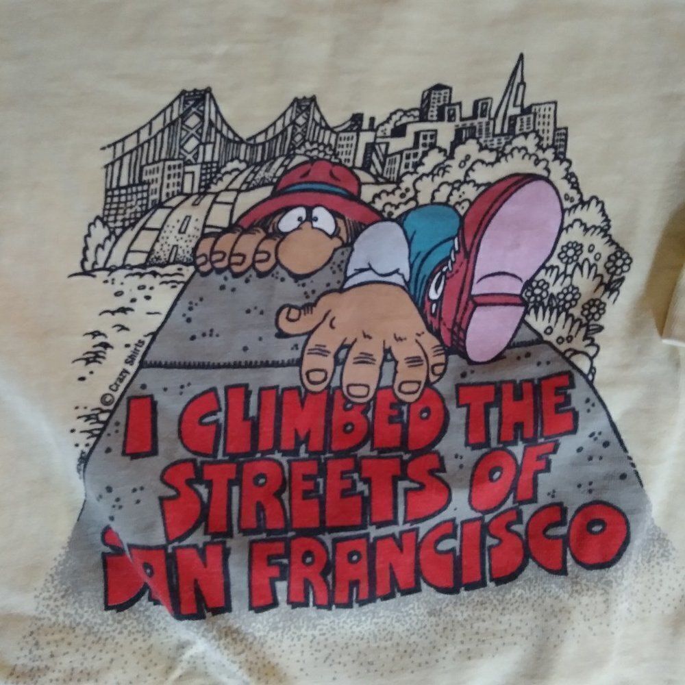 Vintage Crazy Shirts I Climbed The Streets of San Francisco T-Shirt